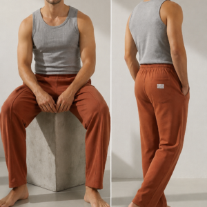 Rust Brown Baggy Trousers