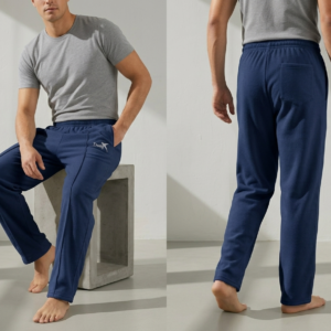 Navy-Blue Baggy Trousers