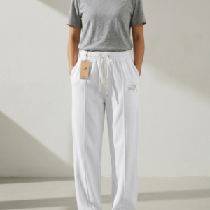 Ladies White Baggy Trousers