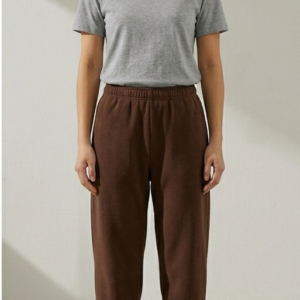 Ladies Brown Baggy Trousers