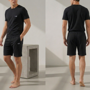 Black Shorts and  Shirt by Dusky