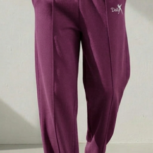 Purple Baggy Trousers
