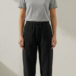 Ladies Black Baggy Trousers